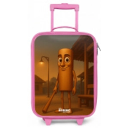 Tung Tung Tung Sahur Kinderkoffer - Roze klein -zz3dotto