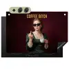 Koffie - Vrouw - Middelvinger Inductie beschemer met haakjes klein -3d