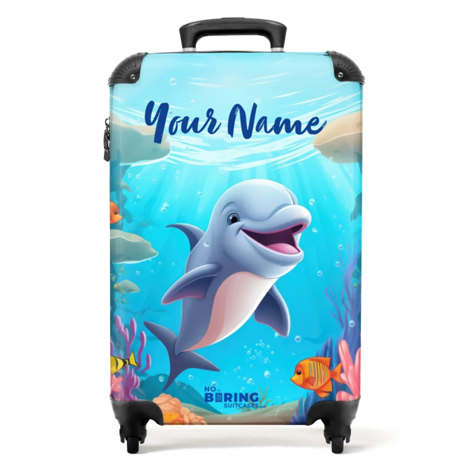 Dolfje Dolfijn NBS - Handbagage koffer - Kinderen Unisex middel -productfoto_recht