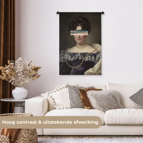 Johanna Henriette Engelen - Dubois Drahonet - Pastel Wandkleed katoen klein -sfeer1
