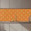 Oranje - Mandala - Design - Bohemian - Vintage keuken achterwand 2 middel 871 zz_3dshopping