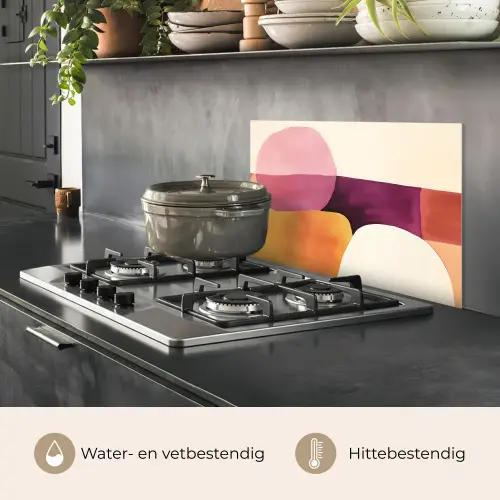 Vormen - Abstract - Kleurrijk keuken achterwand spatscherm klein -usp_NL