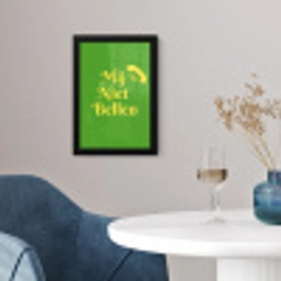 Mij niet bellen - Telefoon - Groen fotolijst zwart zonder passe partout klein -sfeer4