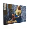 Melkmeisje - Delfts Blauw - Vermeer - Schilderij - Oude meesters canvas 2cm klein -z3d