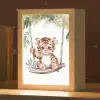 Tijger - Dier - Kinderen - Jungle Light Box met kabel klein -zzz_3d_website