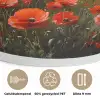 Klaprozen - Rood - Heuvels - Landschap Akoestische PET Vilt - Rond klein -closeup_NL