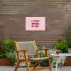 You're doing great - Roze - Kleurrijk Tuinposter op houten frame 2 cm dik klein -sfeer3