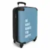 Quotes - Do what makes you happy luchtblauw NBS - Handbagage koffer - Kinderen Unisex middel -productfoto_3d