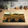 Zonnebloem - Veld - Windmolen Inductie beschermer vinyl 3mm klein -sfeer5