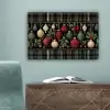 Kerstballen - Rood - Hulsttakken - Patroon canvas 2cm klein -sfeer4
