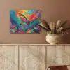 Haai - Koraalrif - Abstract - Kleurrijk PET vilt klein -sfeer4