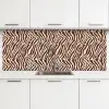Zebra - Patroon - Zwart - Wit keuken achterwand 2 middel 871 -3d
