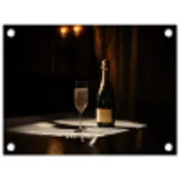 Prosecco - Bubbels - Sfeervol - Drank tuinposter los doek klein -3d