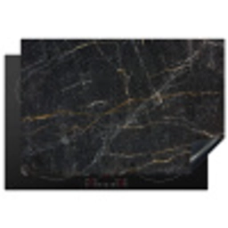 Marmer - Zwart - Goud - Grijs - Marmerstructuur Inductie beschermer vinyl 3mm klein -3d