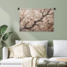 Bloesem - Takken - Schilderij - Beige - Serene Wandkleed katoen klein -sfeer7
