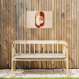 Illustratie - Abstract - Vormen - Rood Tuinposter op houten frame 2 cm dik klein -sfeer4