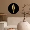 Ijs - Goud - Zwart - Eten Wandcirkel behangsticker klein -sfeer1