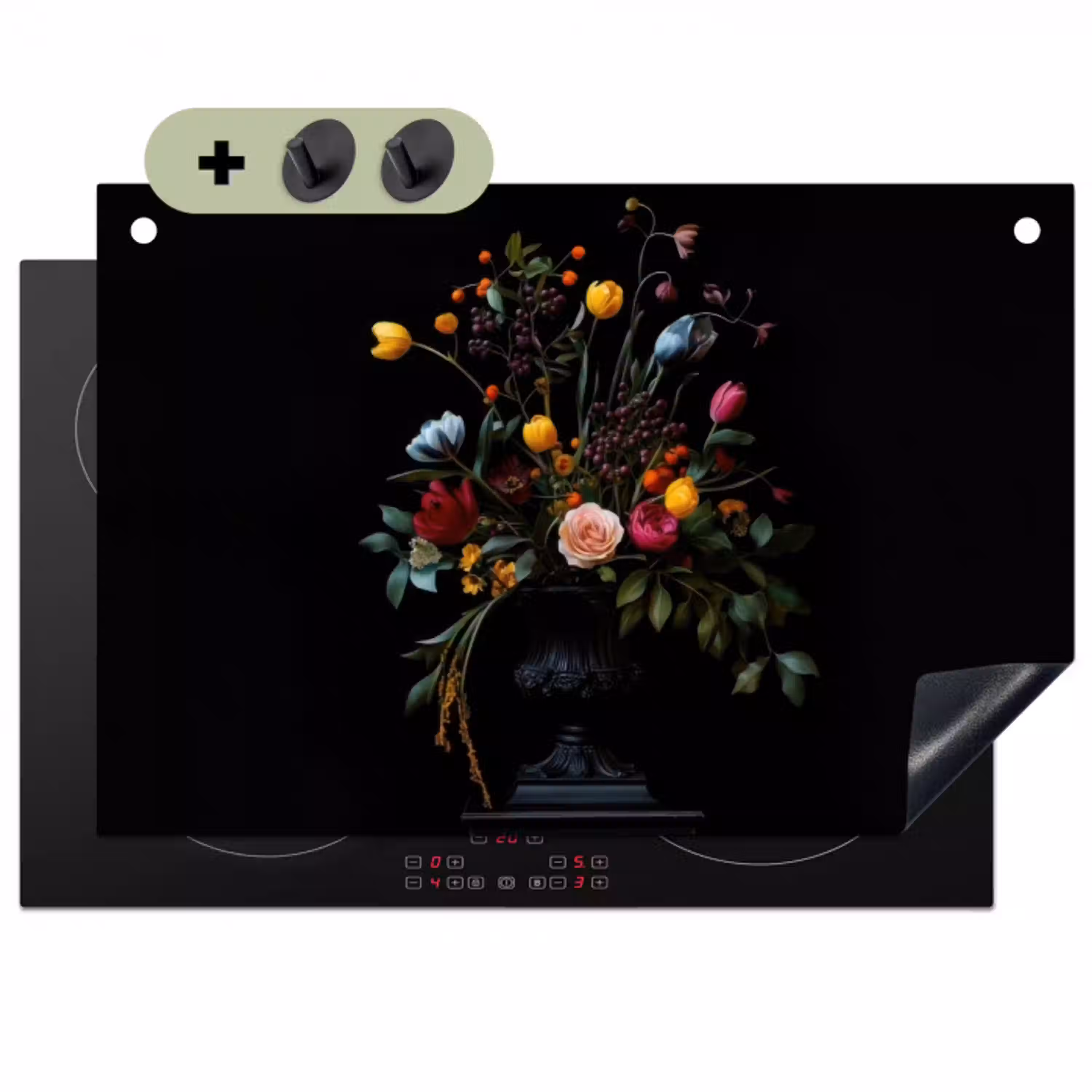Klassiek - Vaas - Boeket - Bloemen Inductie beschemer met haakjes klein -3d