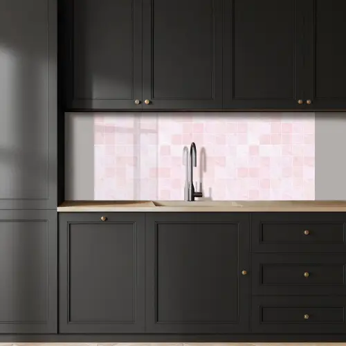 Marmer - Patroon - Mozaïek - Roze keuken achterwand 2 middel 871 -sfeer1