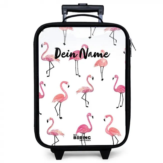 Flamingo feestje Kinderkoffer - Zwart klein -zzz_website3d