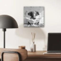 Olifant - Vintage - Dieren - Zwart - Wit aluminium wit klein -sfeer5