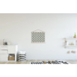 Waaier - Klassiek - Blauw textielposter latten blank klein 122 -kinderkamer