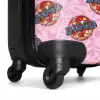 Retro discobal patroon roze NBS - Handbagage koffer - Kinderen Unisex middel -wiel