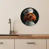 Bruin - Kok - Hondje KitchenYeah - Keuken - Wandcirkel Forex klein -sfeer3