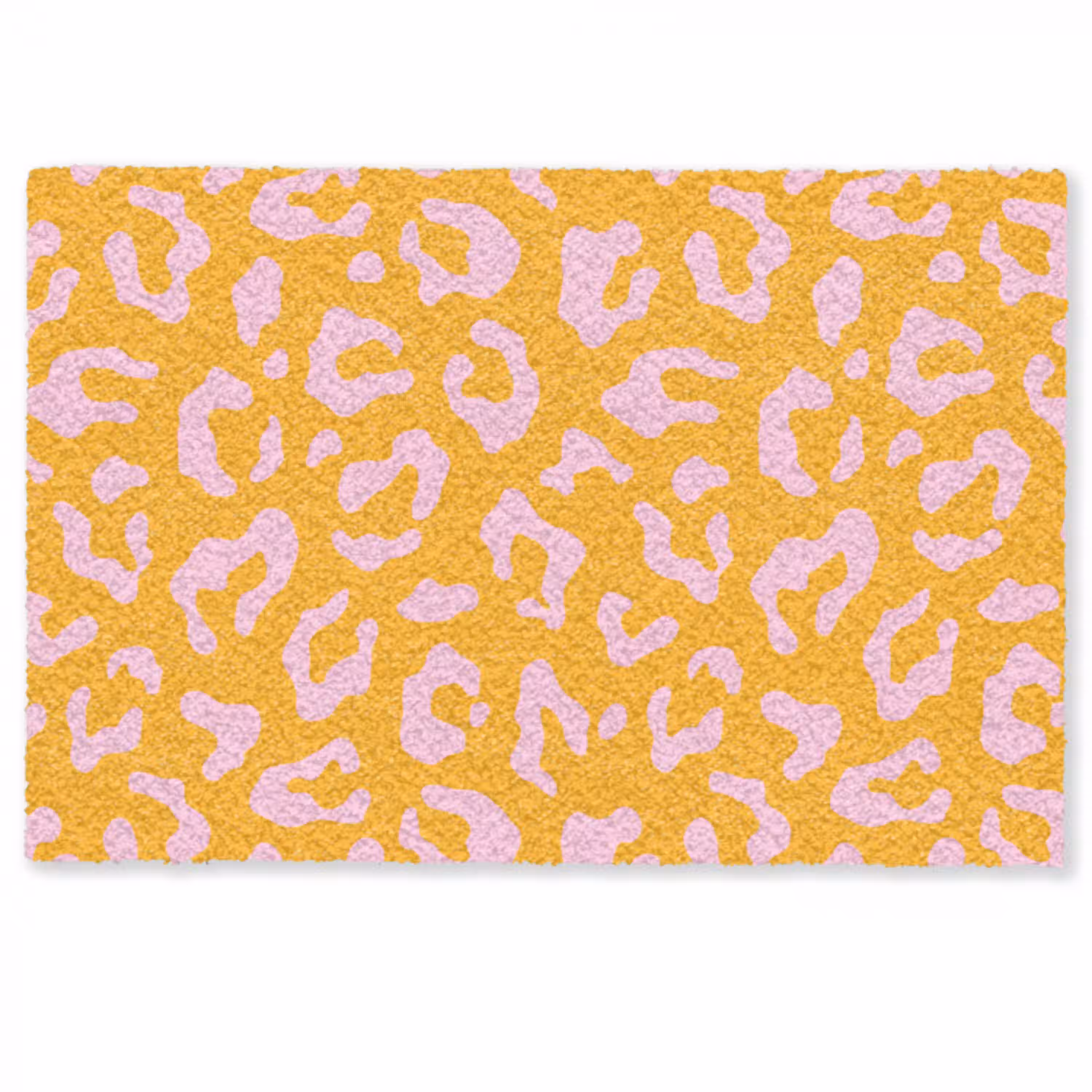 Panterprint - Oranje - Roze - Dierenprint Deurmat klein -zkaufland3d
