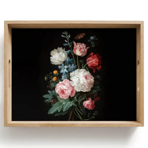 Boeket - Kleurrijk - Klassiek Dienblad Rechthoek middel -z3d_shopping
