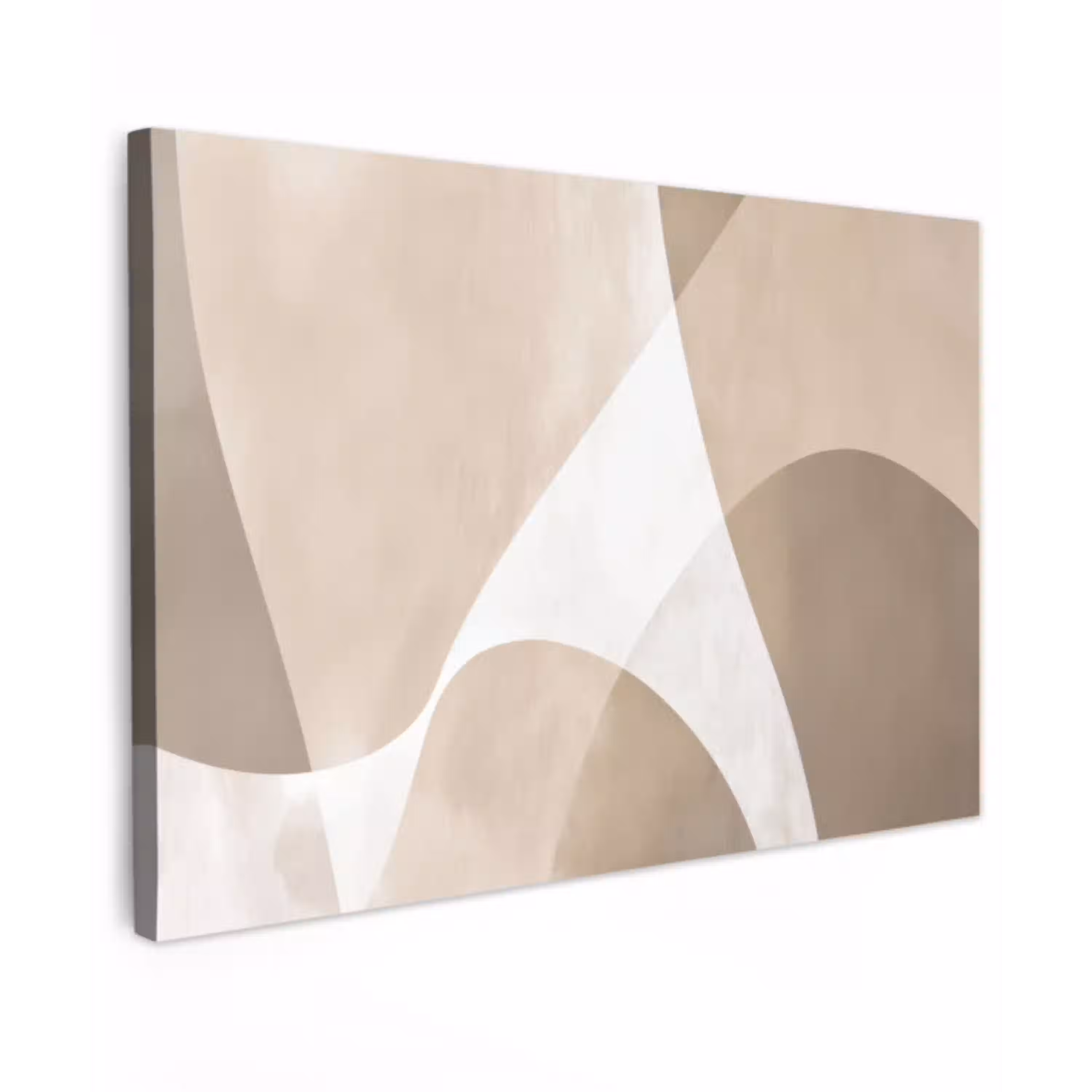 Vloeiende vlakken - Harmonieus - Golvend canvas 2cm klein -z3d