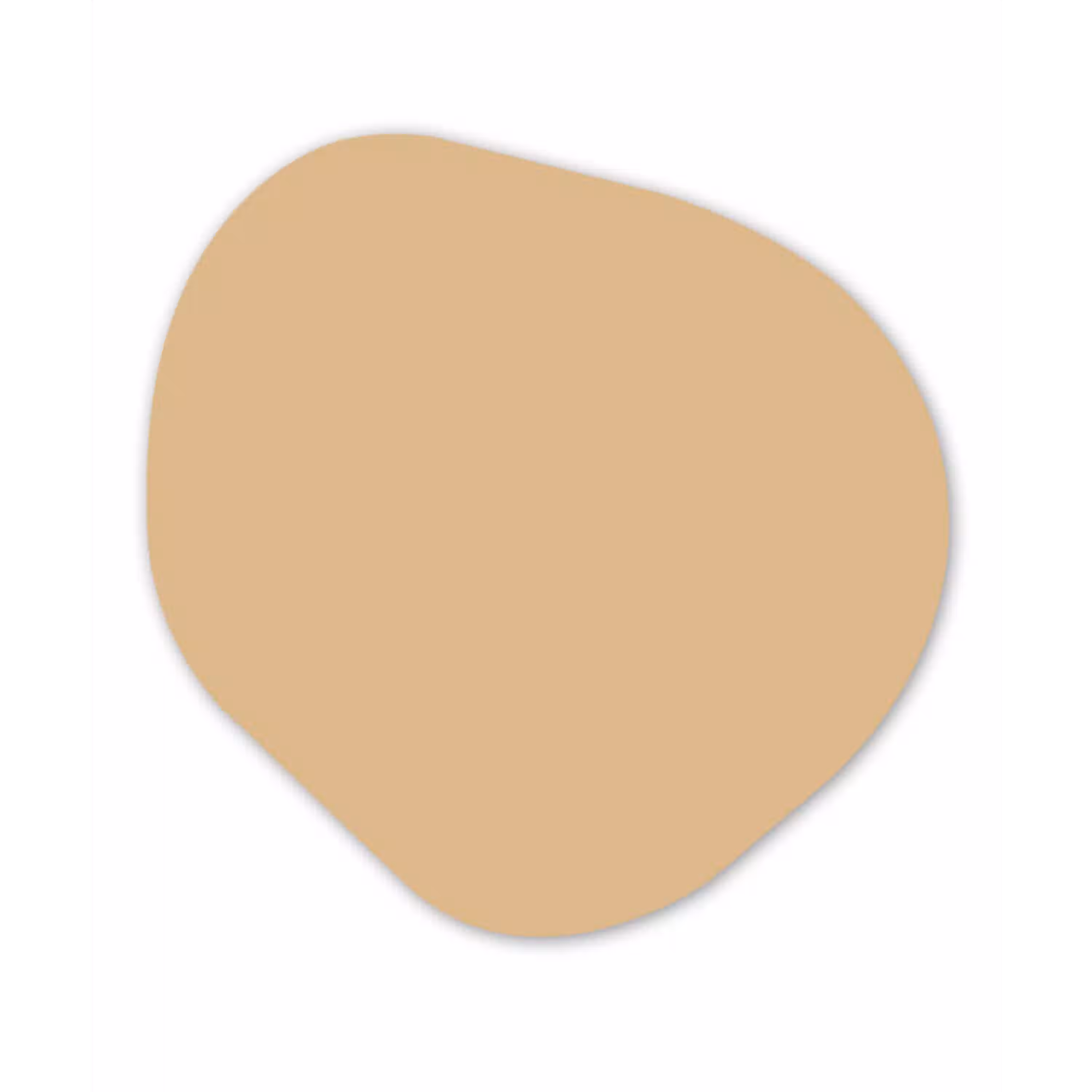 Warm - Sand - Nude Wandcirkel Organisch Aluminium middel 851 -3d