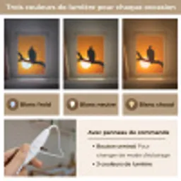 Gier - Tak - Zon - Oranje Light Box met kabel (Kinderlampje) klein -USP_lichtkleurFR