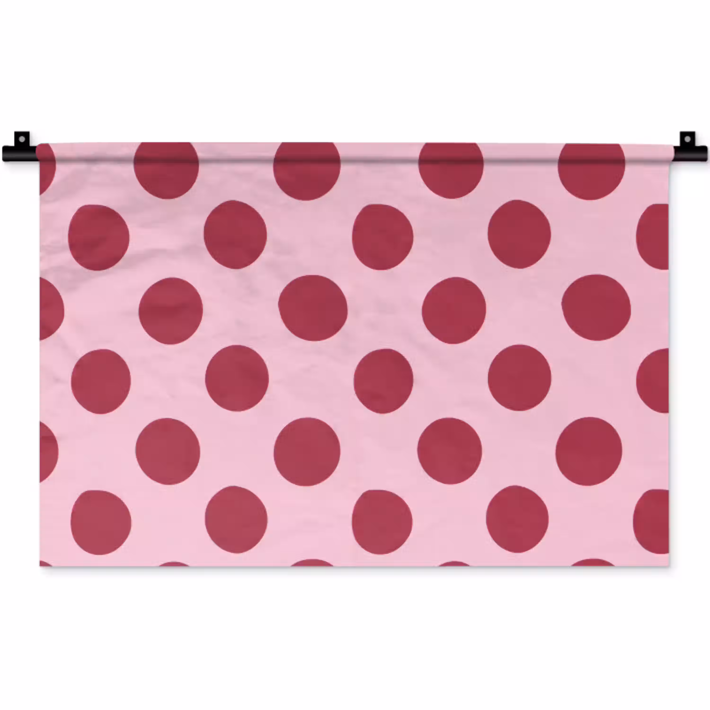 Stippen - Patroon - Bordeaux Wandkleed katoen klein 269 -zz3d
