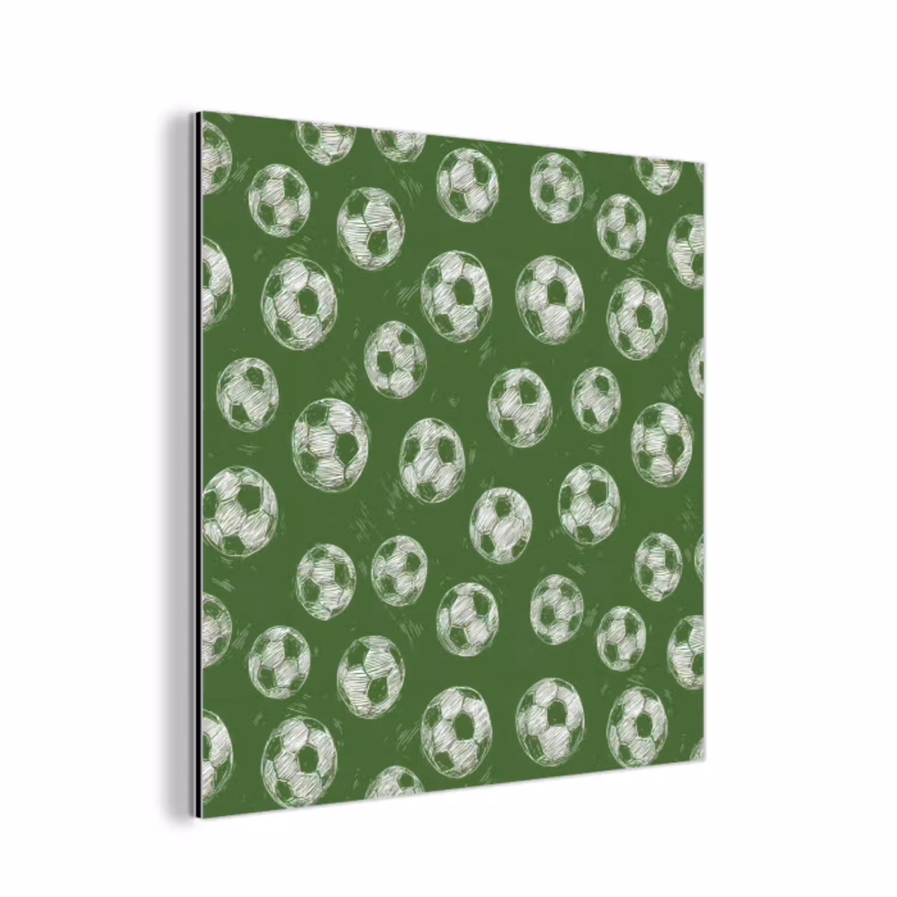 Voetbal - Sport - Groen aluminium wit klein 46 -3d