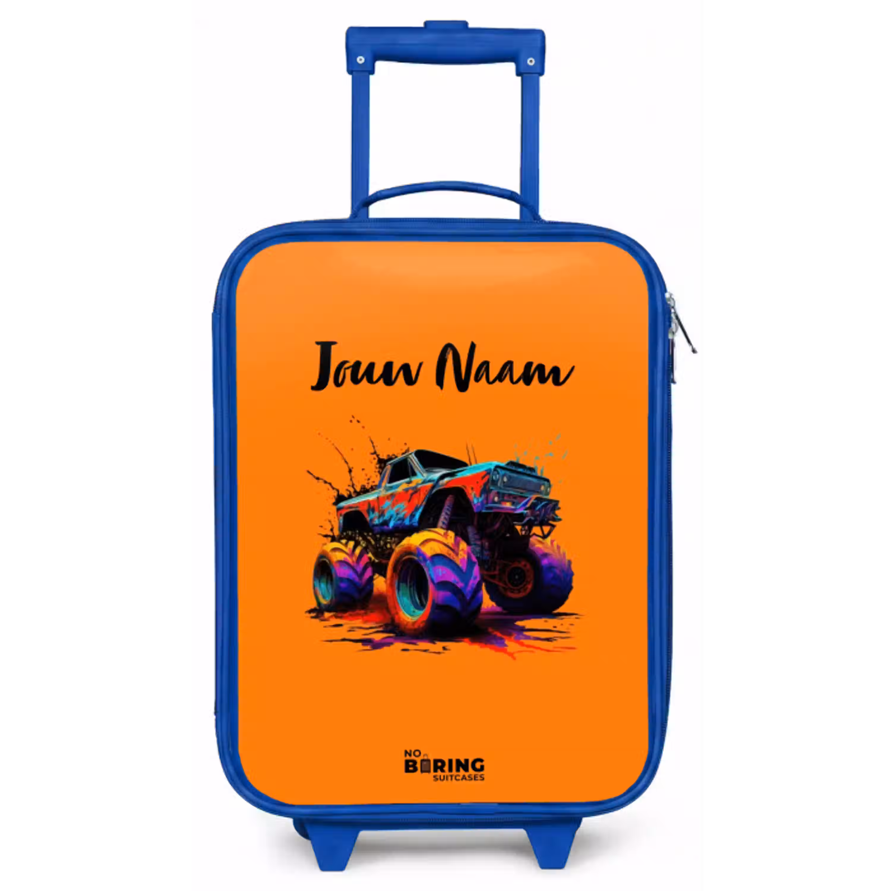 Rainbow Wheels Kinderkoffer - Blauw klein -zz3dotto