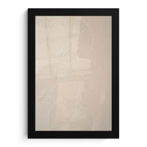 Japandi - Beige - Modern fotolijst zwart zonder passe partout klein -3d