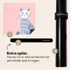 Kat - Illustratie - Minimalistisch - Roze Inductie beschermer vinyl 3mm middel -zzzzzzz-induclip_NL
