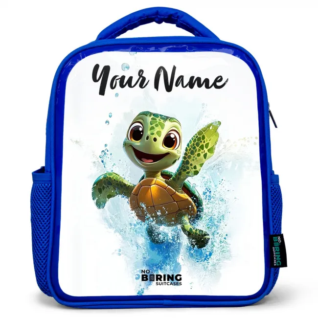 Kids' Backpacks with name Blue -. Turtle - Water - Green