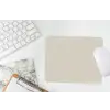 Lichtbeige - Terrazzo - Grijs muismat rubber klein 262 -witbureau