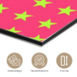 Sterren - Patroon - Roze aluminium wit klein 46 -closeup_NL
