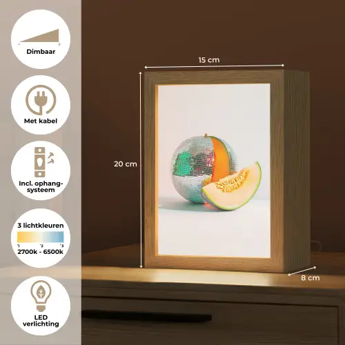 Disco - Discobal - Meloen - Pastel Light Box met kabel (Tafellamp) klein -USP_NL