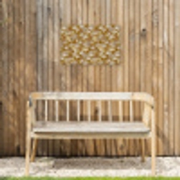 Ginkgo - Bladeren - Goud Tuinposter op houten frame 2 cm dik klein 845 -sfeer4