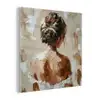 Vrouw - Verf - Abstract - Beige - Modern plexiglas 5mm klein -z3d