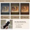 Tijger - Geschilderd - Oranje - Penseelstreken Light Box met batterij (Wandlamp) middel -USP_lichtkleurNL