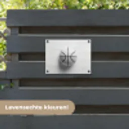 Basketbal - Wit - Schaduw - Lijnen tuinposter los doek klein -sfeer3