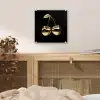 Kersen - Zwart - Goud - Chrome plexiglas 5mm klein -sfeer4