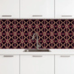 Symmetrisch - Tegel - Burgundy keuken achterwand 2 middel 871 -3d