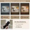 Pampasgras - Pluimen - Sierlijk Light Box met batterij (Wandlamp) middel -USP_lichtkleurNL