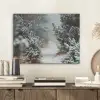 Bos - Winter - Bomen - Natuur - Pad - Sneeuw PET vilt klein -sfeer1